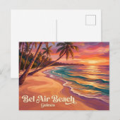 Bel Air Beach Guinea Postkarte (Vorne/Hinten)