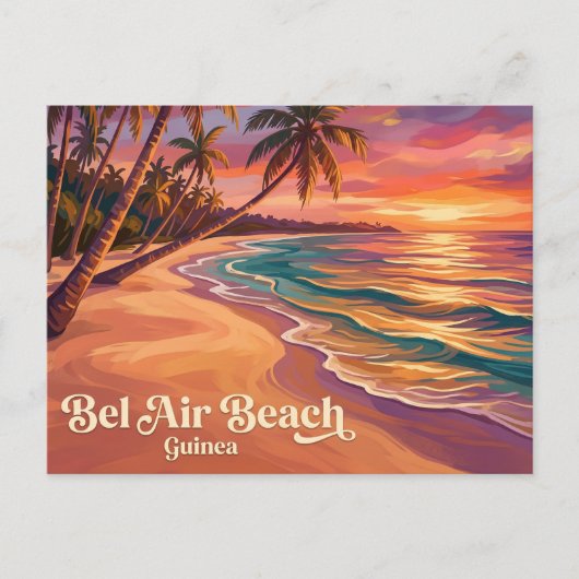 Bel Air Beach Guinea Postkarte (Vorderseite)