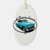 BEL AIR-BLAU 1956 KERAMIK ORNAMENT (Rechts)