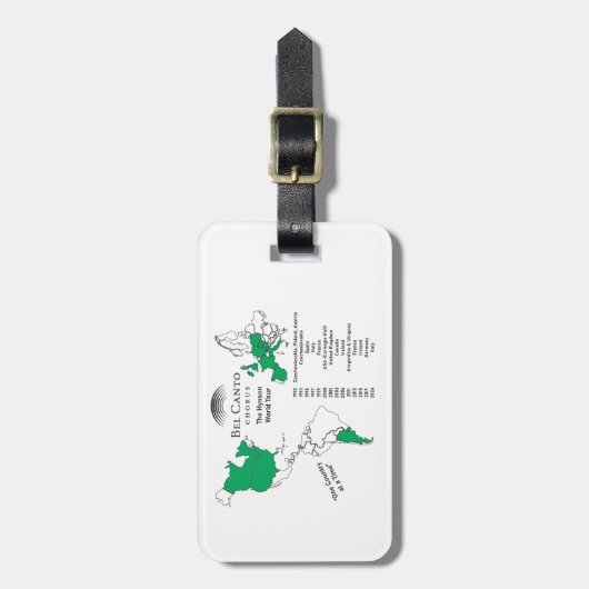 Bel Canto Italien Tour Gepäckanhänger (Vorderseite vertikal)