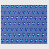 Bela Brown Blue Balls Geschenkpapier (Flach)