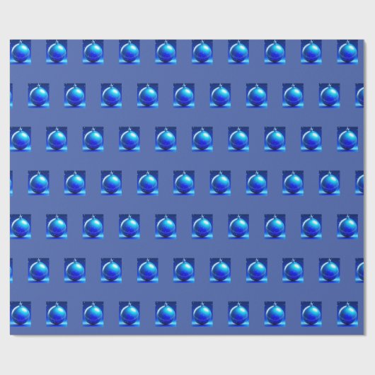 Bela Brown Blue Balls Geschenkpapier (Flach)
