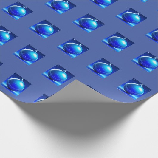 Bela Brown Blue Balls Geschenkpapier (Ecke)