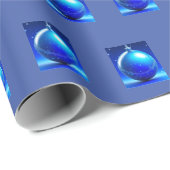 Bela Brown Blue Balls Geschenkpapier (Rolleneckpunkt)
