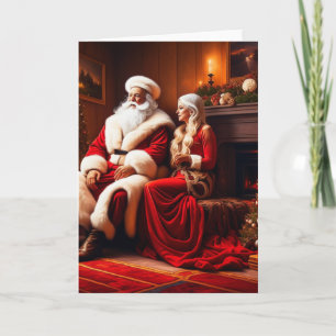Bela Brown Weihnachtsmann und Frau Klaus Karte