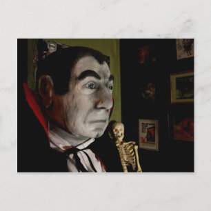 Bela Lugosi Mask Postcard Postkarte