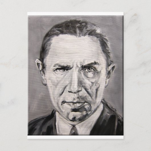 Bela Lugosi Postkarte (Vorderseite)