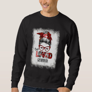 Belached Messy Bun One Lovedground man Valentine's Sweatshirt
