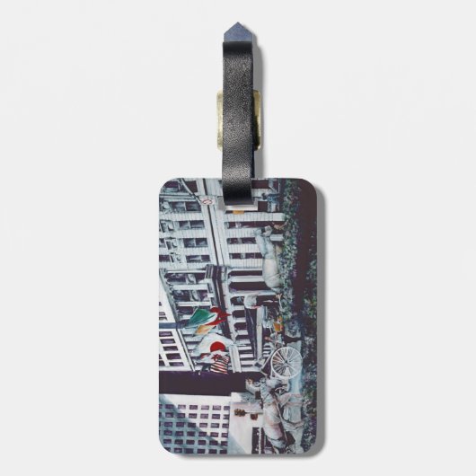 Beladen mit Personal Imagery Gepäckanhänger (Rückseite vertikal)