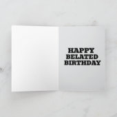 BELADETE BIRTHTAGSKARTE DANKESKARTE (Innenseite)