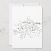 Beladung von Foliage Cream Bridal Dusche Einladung (Rückseite)