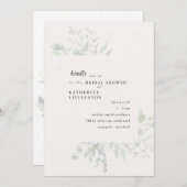 Beladung von Foliage Cream Bridal Dusche Einladung (Vorne/Hinten)