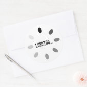 Beladung von Getränken Runder Aufkleber (Umschlag)