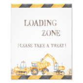 Beladungszone: Party-Zeichen für Bauvorhaben Fotodruck (Vorne)