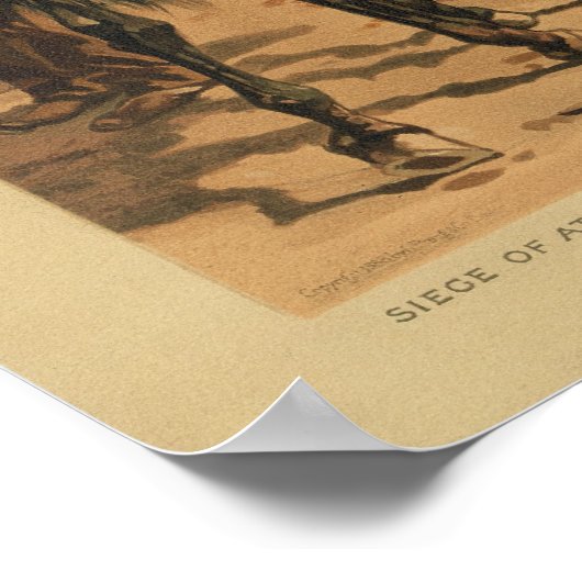 Belagerung Atlantis durch Thure de Thulstrup im zi Poster (Ecke)