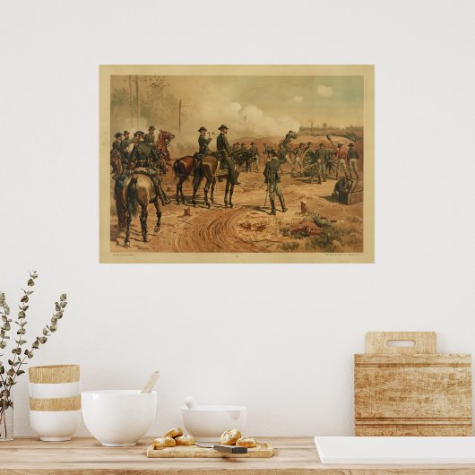 Belagerung Atlantis durch Thure de Thulstrup im zi Poster (Küche)