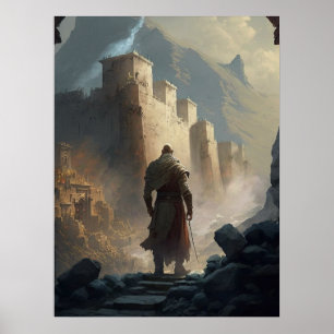 Belagerung der Bergstadt Poster