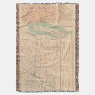 Belagerung der Vicksburg-Karte Decke