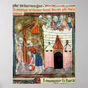 Belagerung des Chateau de Chinon Poster