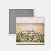 Belagerung Mahons, 20. Mai 1756 Magnet (Vorderseite/Rückseite)