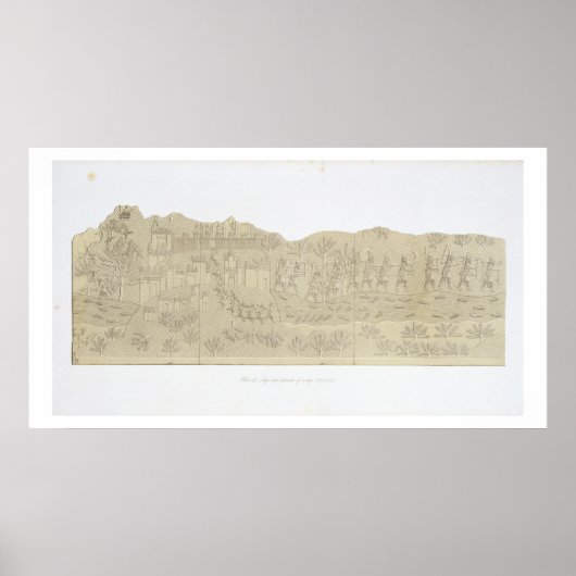 Belagerung und Plunder einer Stadt, Koujunjik, Pla Poster (Vorne)