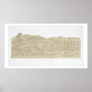 Belagerung und Plünderung einer Stadt, Koujunjik, Poster