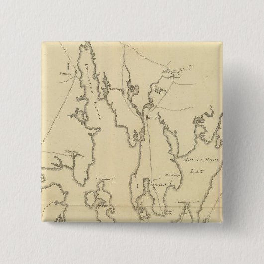 Belagerung von Newport, Rhode Island Button (Vorderseite)