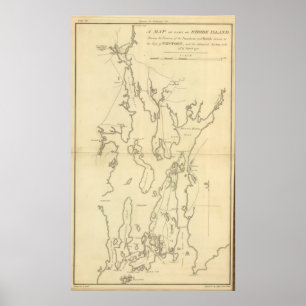 Belagerung von Newport, Rhode Island Poster