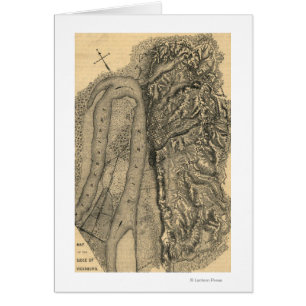 Belagerung von Vicksburg - Panorama-Karte aus dem 