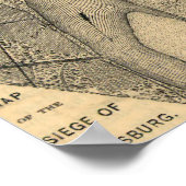 Belagerung von Vicksburg - Panorama-Karte aus dem  Poster (Ecke)