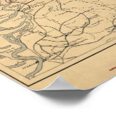 Belagerung von Vicksburg - Panorama-Karte aus dem  Poster (Ecke)