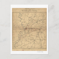 Belagerung von Vicksburg - Panoramabalkarte aus de