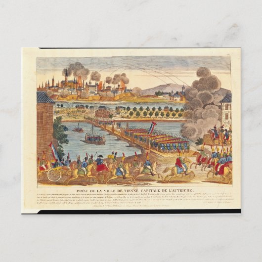 Belagerung von Wien, 10. Mai 1809 Postkarte (Vorderseite)