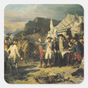 Belagerung von Yorktown 1836 am 17. Oktober 1781 Quadratischer Aufkleber