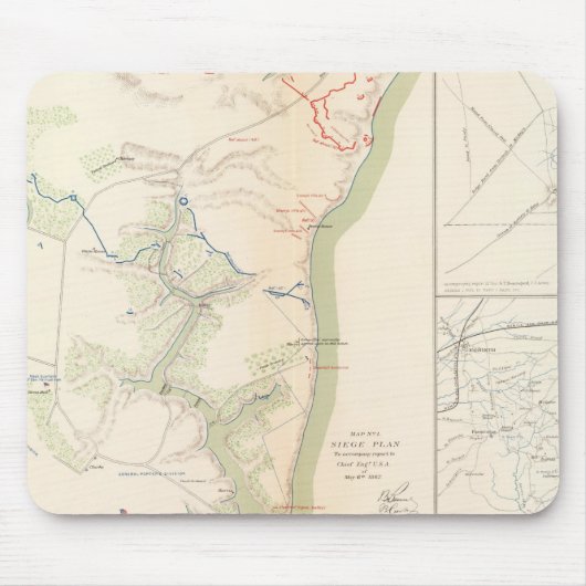 Belagerung von Yorktown Mousepad (Vorne)