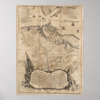 Belagerung von Yorktown Poster