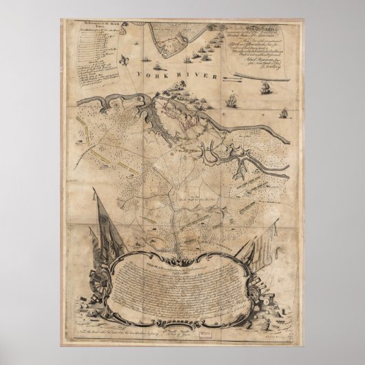 Belagerung von Yorktown Poster (Vorne)