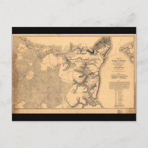 Belagerung von Yorktown Virginia Bürgerkriegs Kart Postkarte