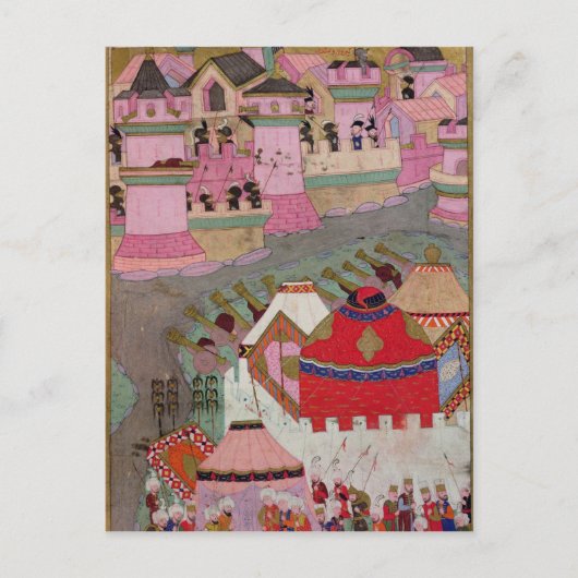 Belagerung Wiens durch Suleyman I. von der prächti Postkarte (Vorderseite)