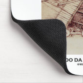 Belagerungs-Maschine (C. 1480) Leonardo da Vinci Mousepad (Ecke)