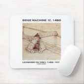 Belagerungs-Maschine (C. 1480) Leonardo da Vinci Mousepad (Mit Mouse)