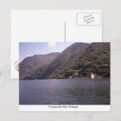 Belaggio, der See Postkarte (Vorne/Hinten)