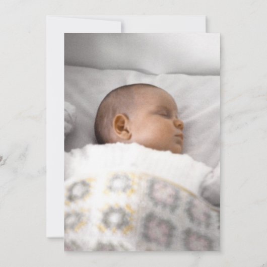 Belagtes Baby Dusche blaues Rockpferd Baby getroff Einladung (Rückseite)