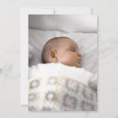 Belagtes Baby Duschrockpferd traf Baby Red Einladung (Rückseite)