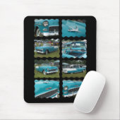belair Collagentouquoise 1955 und -WEISS Mousepad (Mit Mouse)