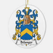 Belanger Familienwappen Keramik Ornament (Links)