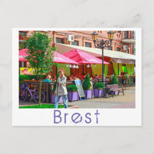 Belarus Беларусь Brest Брэст Брест Architektur Postkarte