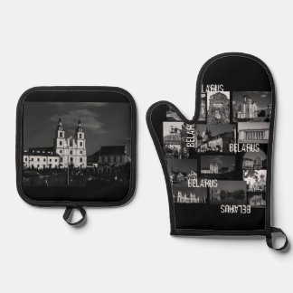 Belarus Беларусь Minsk Grodno Brest Ofenhandschuh & Topflappen-Set