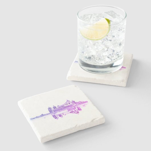 Belarus Б л а е с р Mir у    Steinuntersetzer (Seitenansicht)