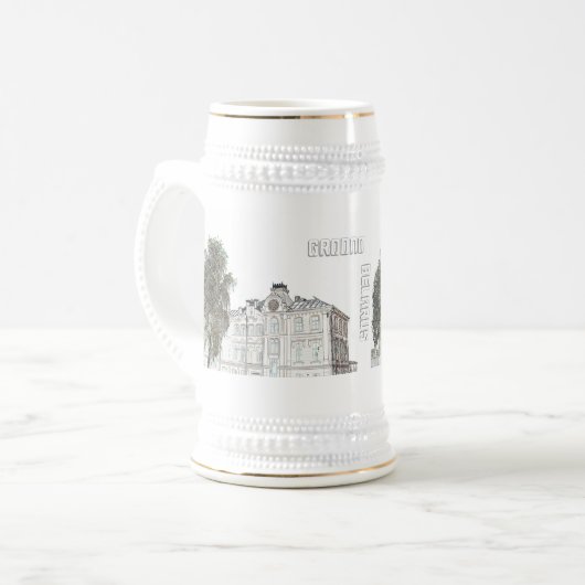 Belarus Б л а р с е у GrodnoJEtJEäB Bierglas (Vorderseite Links)